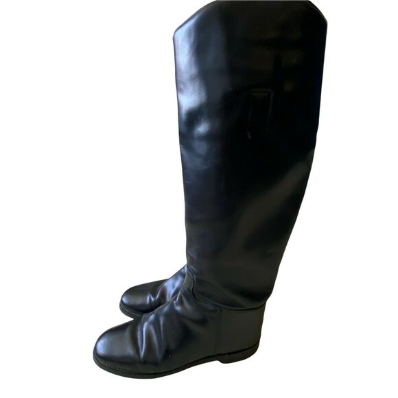 Marlborough Riding Boots Women's US SZ 8.5 UK size 7.5 Black Leather Knee High - Picture 2 of 12